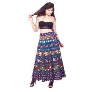 Printed Cotton Wrap Around Skirts