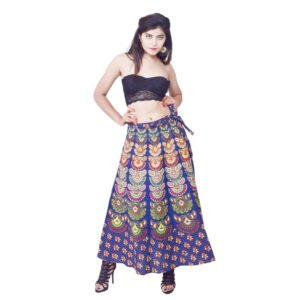 Long Cotton Wrap Skirt
