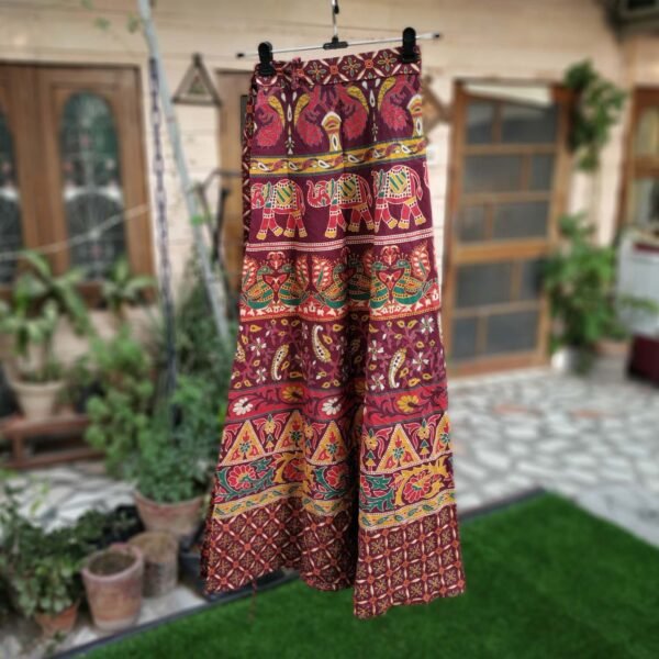 Buy 2 Pcs Printed Cotton Long Wrap Around Skirt - Image 2