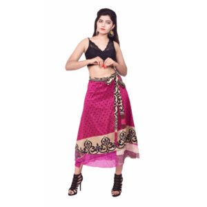 Beach Wear Sari Silk Long Wrap Skirt