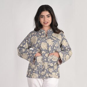 Cotton Printed Quilted Jacket