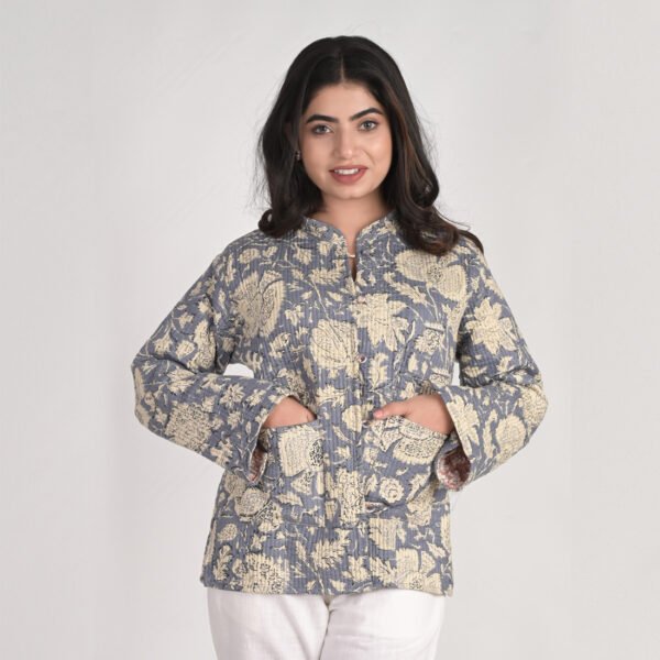 Cotton Printed Quilted Jacket