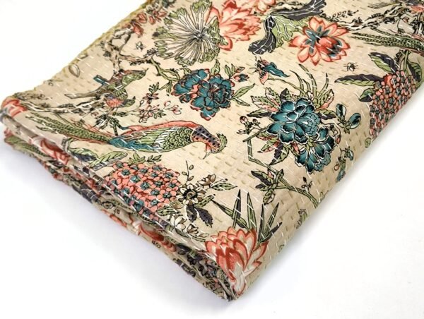 New Cotton Printed Kantha Quilt - Image 4