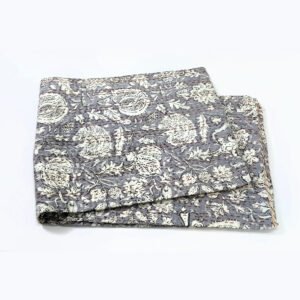 Traditional Pure Cotton Floral Print Kantha
