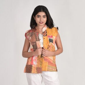 Sari Patchwork Quilted Jacket