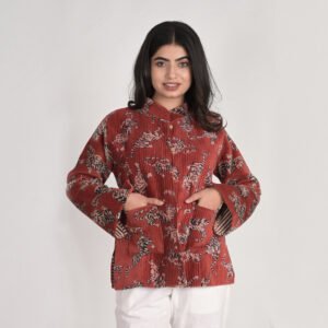 Handcrafted Velvet Quilted Jacket