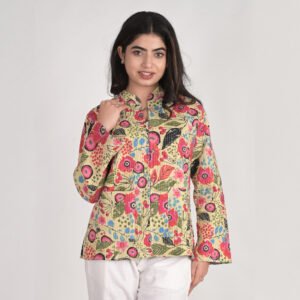 Reversible Cotton Printed Quilted Jacket