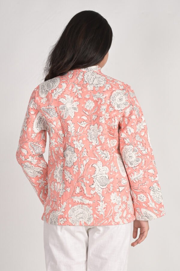 Jaipuri Print Cotton Quilted Jacket - Image 4